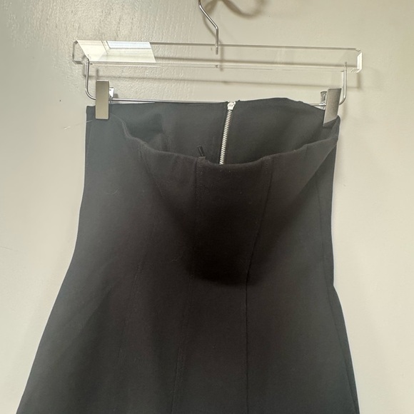 Rag & bone Irina Zipper Strapless Top Black Medium - Picture 6 of 7